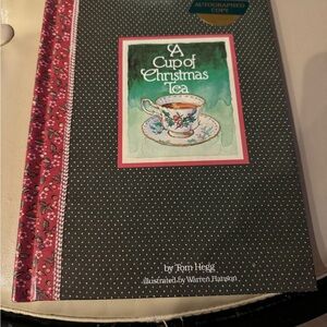 A Cup Of Christmas Tea signed copy by Tom Hegg- copyright 1982